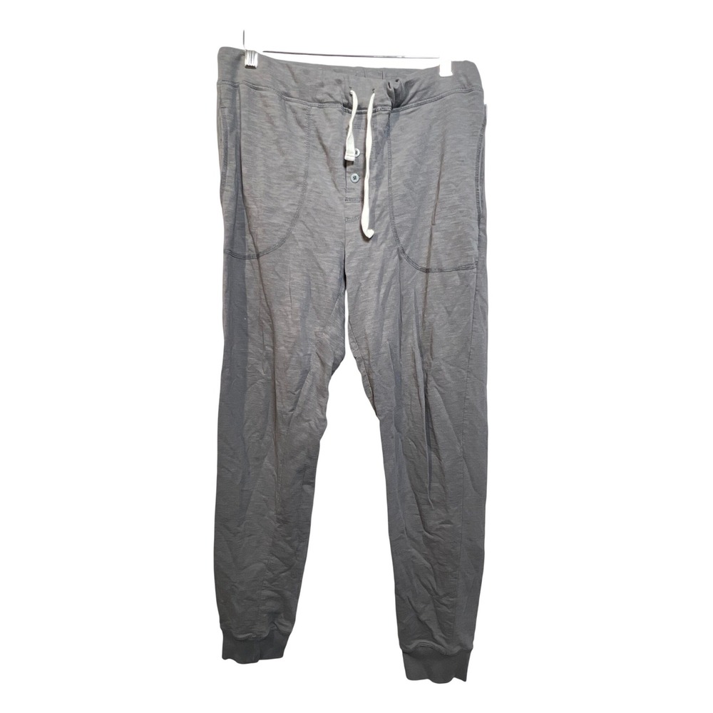 Bread & Boxers Mens Gray Cotton Blend Slub Lounge Jogger Pants Small‎